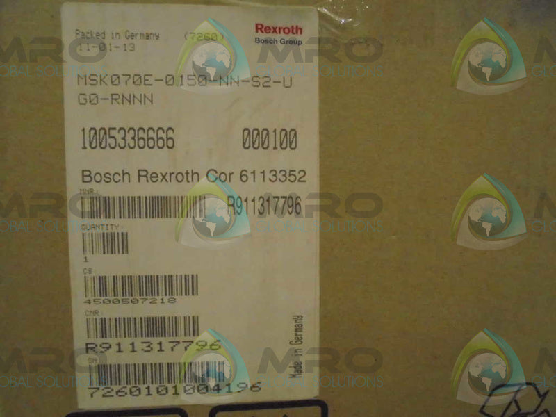 REXROTH MSK070E-0150-NN-S2-U-G0-RNNN *NEW IN BOX*