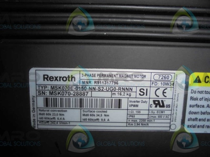 REXROTH MSK070E-0150-NN-S2-U-G0-RNNN *NEW IN BOX*