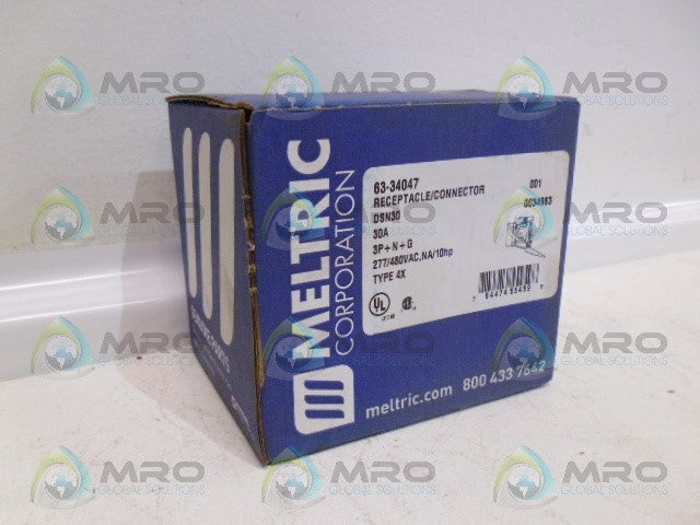 MELTRIC 63-34047 RECEPTACLE/CONNECTOR *NEW IN BOX*