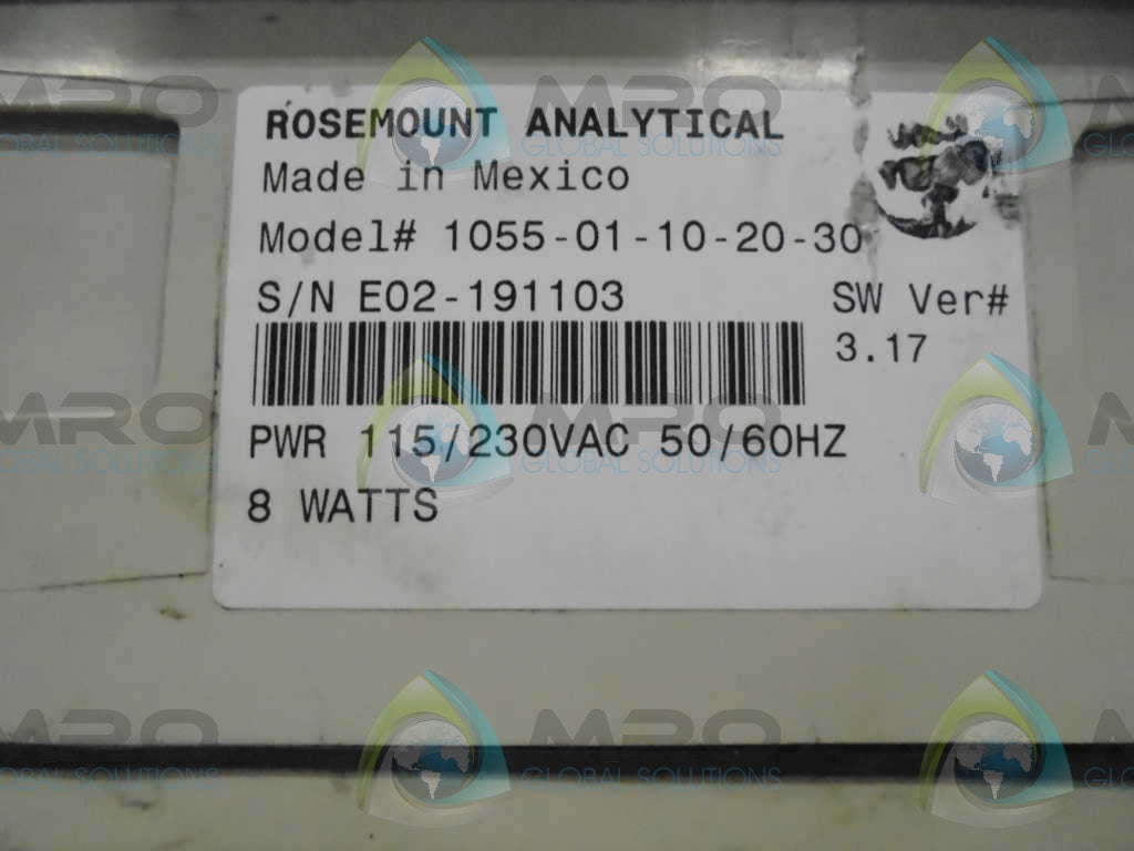 ROSEMOUNT 1055-01-10-20-30 ANALYZER 115/230VAC 50/60HZ *USED*