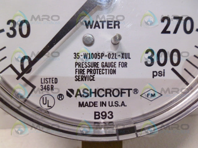 ASHCROFT 35W1005PH02LXUL300# PRESSURE GAUGE *NEW IN BOX*