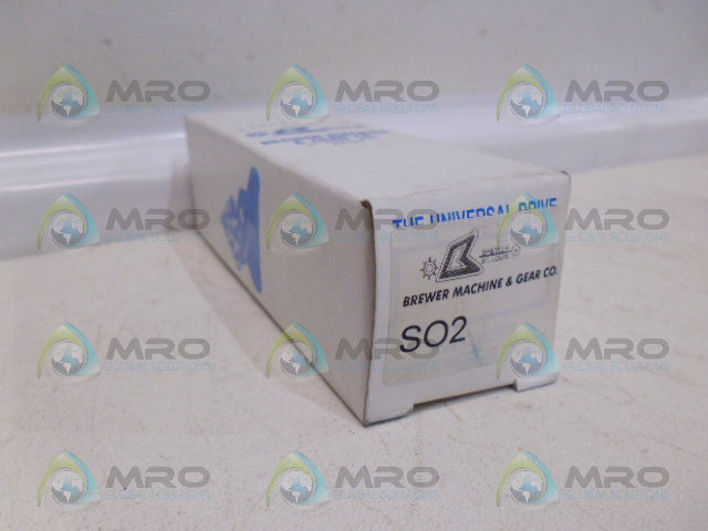 BREWER MACHINE S02 IDLER SHAFT *NEW IN BOX*