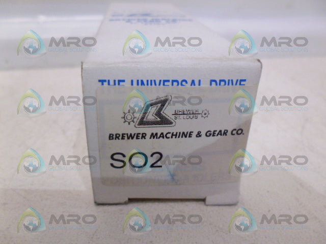 BREWER MACHINE S02 IDLER SHAFT *NEW IN BOX*