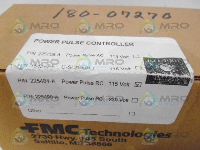 FMC SYNTRON 225484-A POWER PULSE CONTROLLER *FACTORY SEALED*