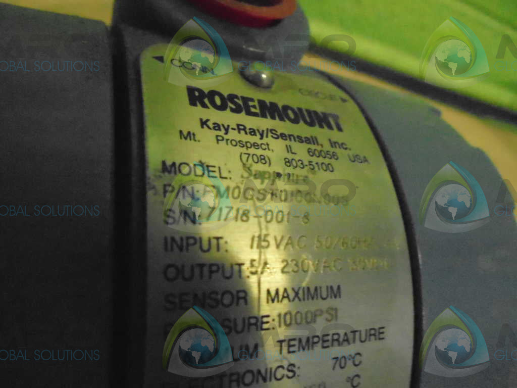 ROSEMOUNT SAPPHIRE FMOGST0100N00S TEMPERATURE TRANSMITTER *USED*