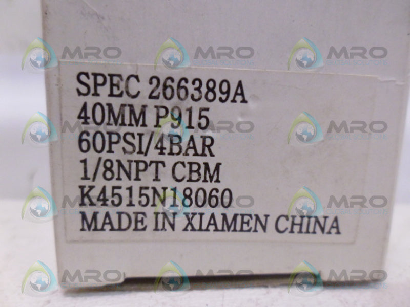 SPEC K4515N18060 PRESSURE GAUGE 0-60*NEW IN BOX*