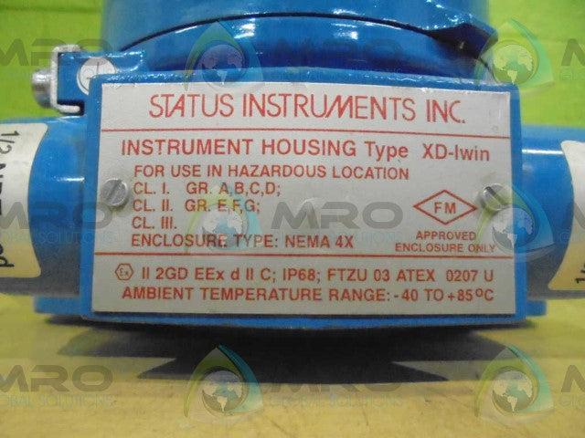STATUS INTRAMENTS XD-IWIN ENCLOSURE TYPE NEMA 4X *NEW NO BOX*