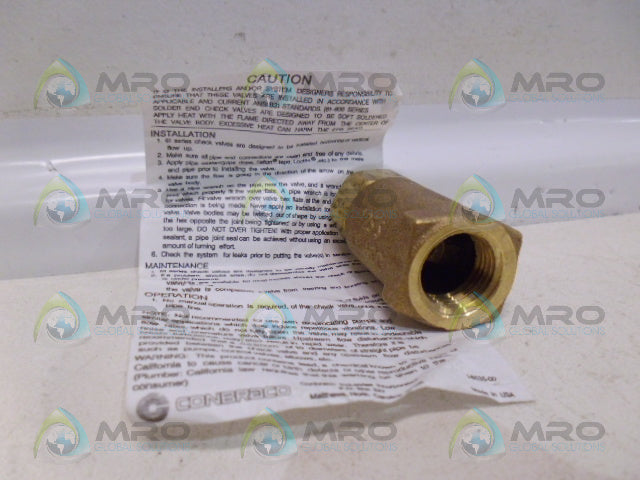 APOLLO 61-103-01 BRONZE CHECK VALVE 1/2" *NEW NO BOX*