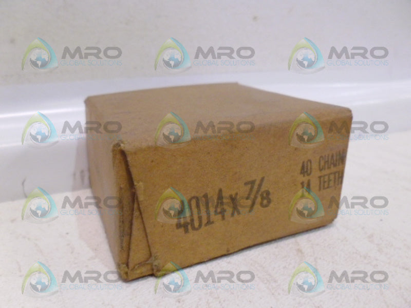 INDUSTRIAL MRO PART# 4014X7/8 40 CHAIN 14 TEETH *NEW IN BOX*