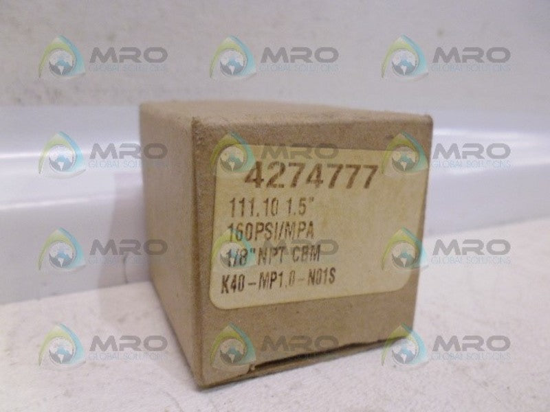 SMC 4274777 PRESSURE GAUGE 11.10 1.5" *NEW IN BOX*