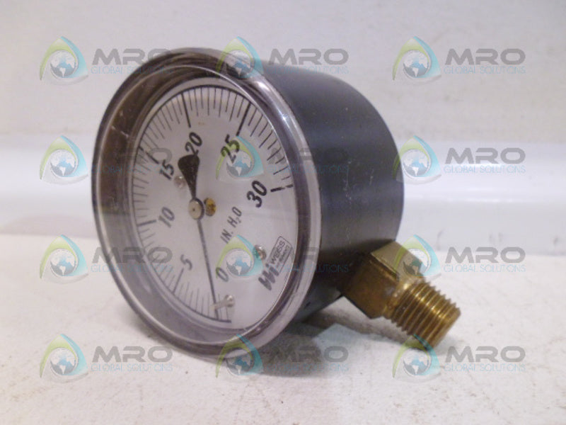 WEISS 10809 PRESSURE GAUGE 0-30 *NEW NO BOX*