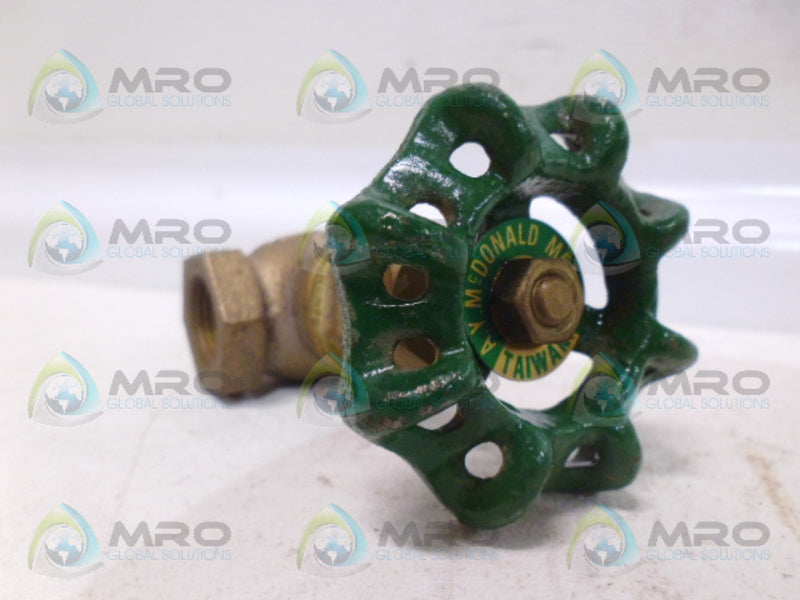 A.Y. MCDONALD 3/8" 200 WOG VALVE *NEW NO BOX*