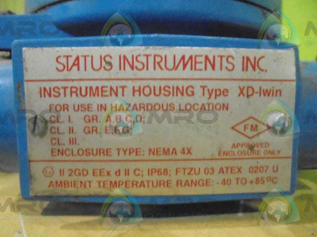STATUS INTRUMENTS XD-IWIN ENCLOSURE TYPE NEMA 4X 27"ROD *NEW NO BOX*