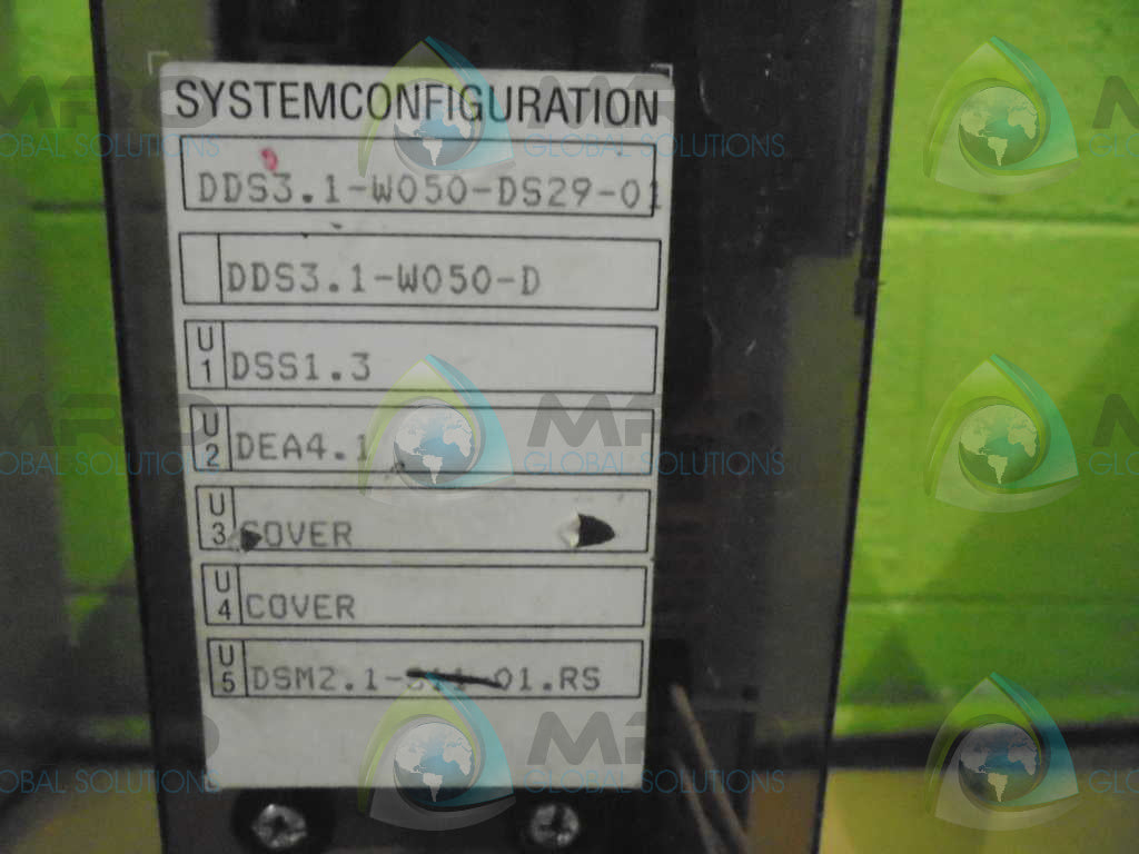 INDRAMAT DDS 3.1-W050-D SERVO CONTROLLER W/COVER *USED*