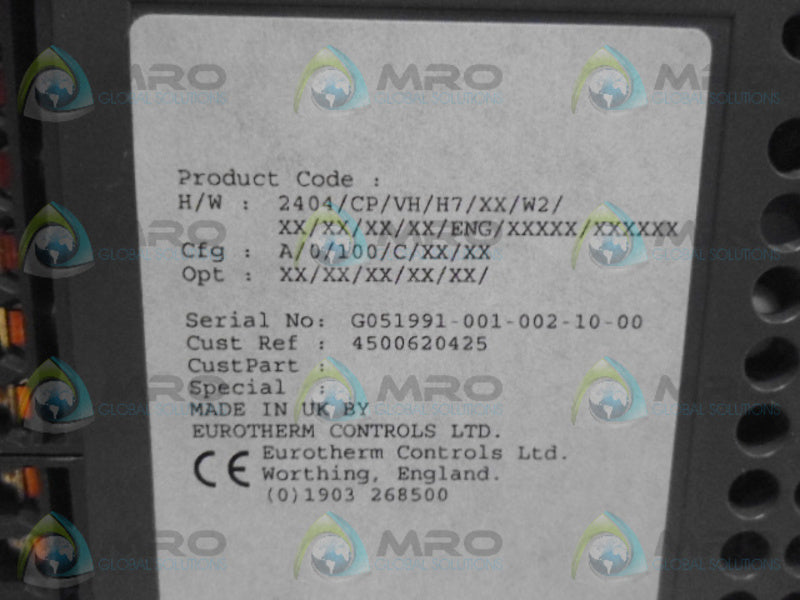 EUROTHERM 2404/CP/VH/H7/XX/W2 CONTROLLER *NEW NO BOX*