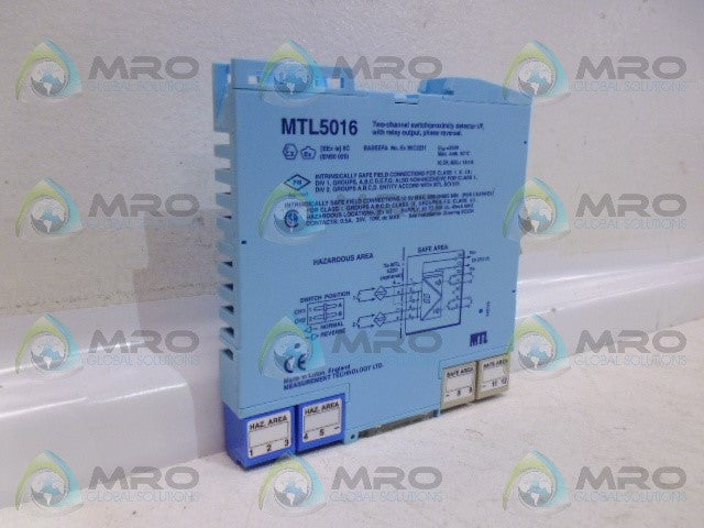 MTL MTL5016 SWITCH/PROXIMITY DETECTOR INTERFACE *NEW NO BOX*