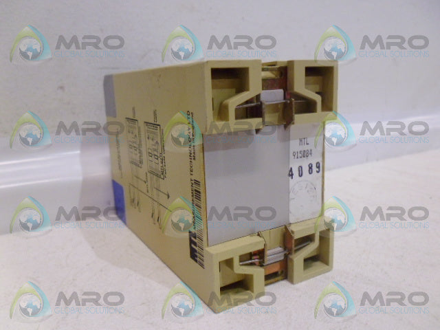 MTL MTL2211 2-CHANNEL IS-INPUT SWITCH OPERATED RELAY *USED*