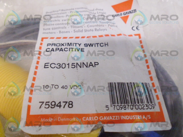 CARLO GAVAZZI EC3015NNAP PROXIMITY SWITCH *NEW IN FACTORY BAG*