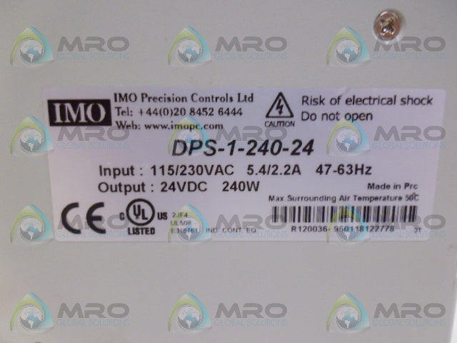 IMO DPS-1-240-24 POWER SUPPLY (AS PICTURED) *NEW NO BOX*