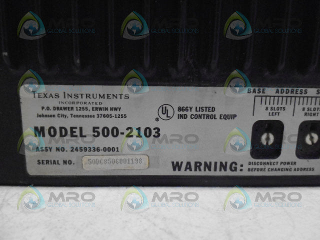TEXAS INSTRUMENTS 500-2103 DISTRIBUTED CONTROLLER *USED*