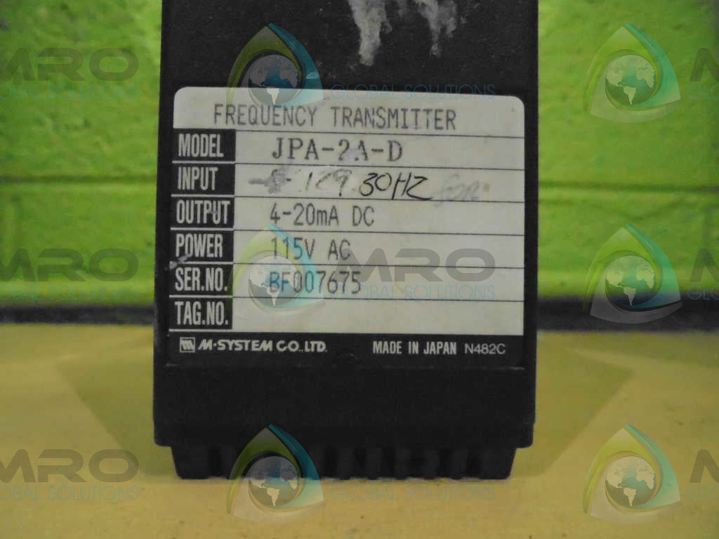M-SYSTEM JPA-2A-D *NEW NO BOX*