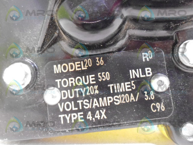 WORCESTOR 2036R0 SERIES 36 ELECTRIC ACTUATOR *NEW NO BOX*