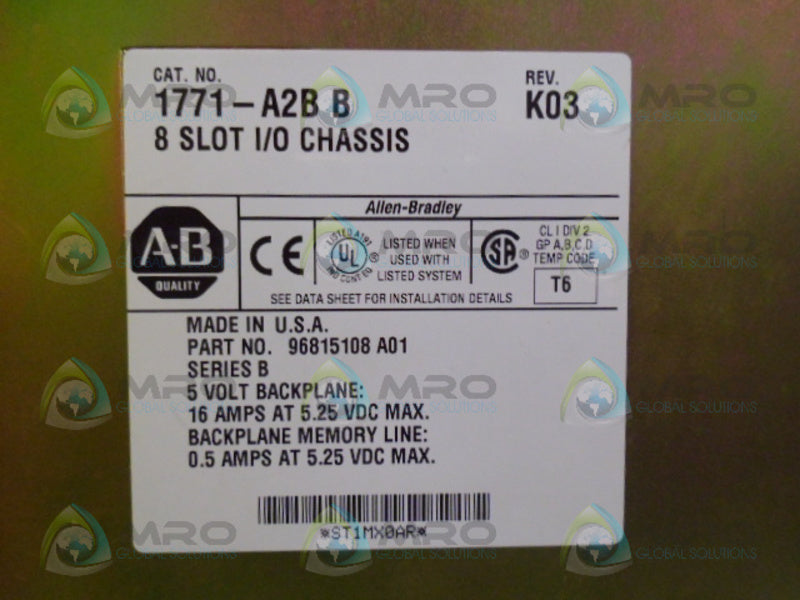 ALLEN BRADLEY 1771-A2B SER. B *NEW IN BOX*