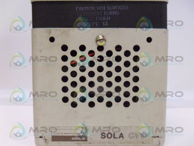 SOLA TYPE 43 MINI/MICRO COMPUTER REGULATOR *USED*