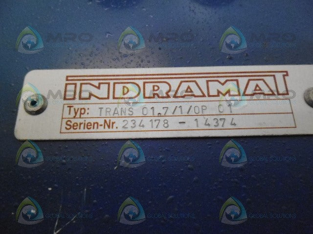 INDRAMAT TRANS01.7/1/0P 01 OPERATOR PANEL CONTROLLER *USED*