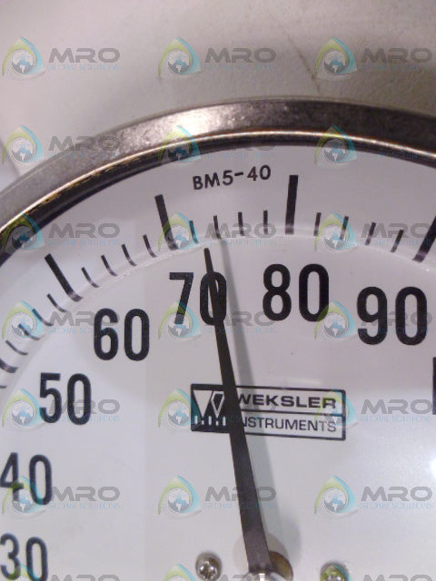 WEKSLER BM5-40 TEMPERATURE GAUGE 0-150 PSI *NEW NO BOX*