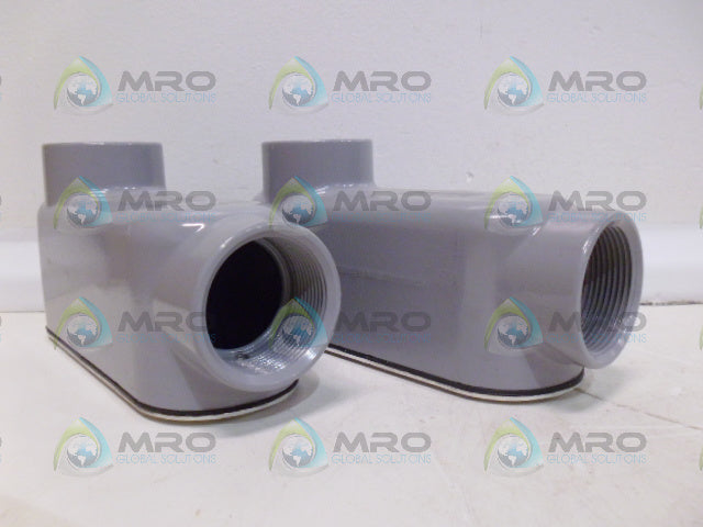 TOPAZ LB5CG ALUMINIUM CONDUIT BODY 1-1/2" (BOX OF 2) *NEW IN BOX*