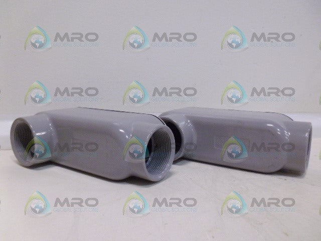 TOPAZ LB5CG ALUMINIUM CONDUIT BODY 1-1/2" (BOX OF 2) *NEW IN BOX*