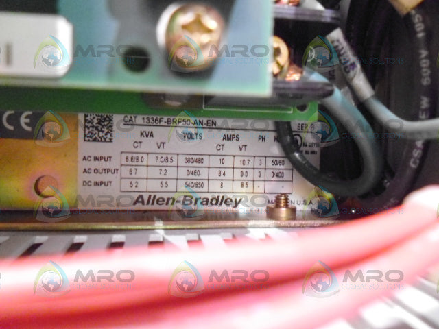 ALLEN BRADLEY 1336F-BRF50-AN-EN SER. B AC DRIVE (AS PICTURED) *USED*