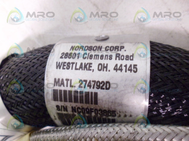 NORDSON 274792D MELT GLUE HOSE 6FT *NEW NO BOX*