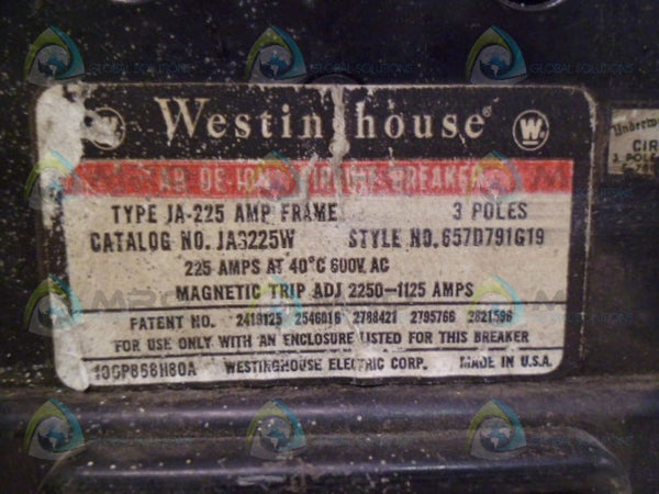 WESTINGHOUSE JA3225W CIRCUIT BREAKER  UNMP