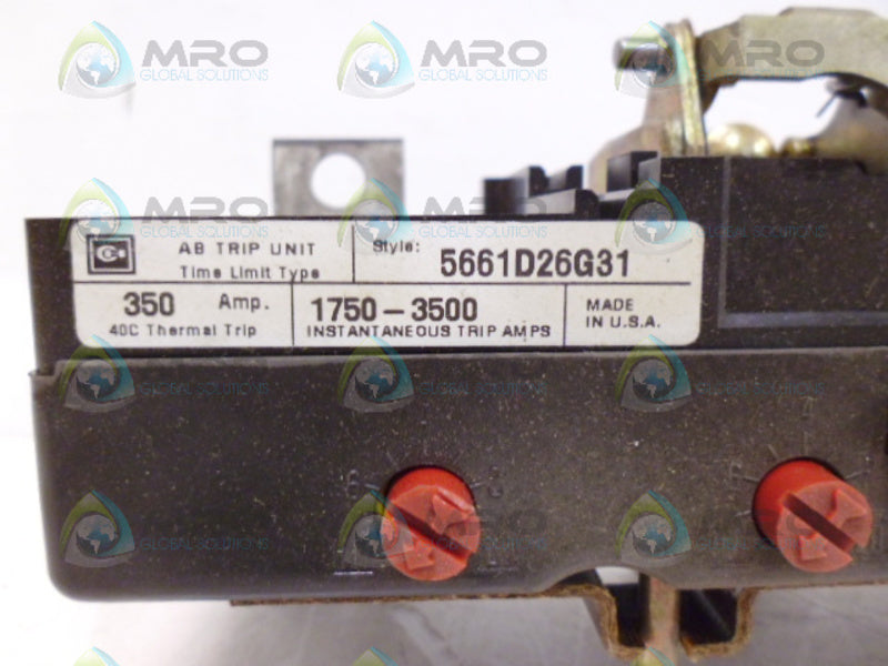 CUTLER HAMMER 5661D26G31 TRIP UNIT LA335OPT NSMP