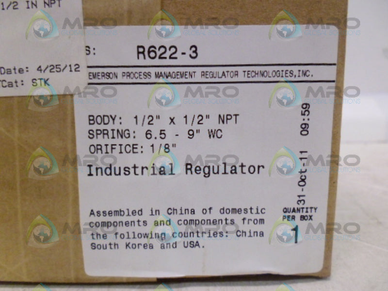 FISHER R622-3 NSFS