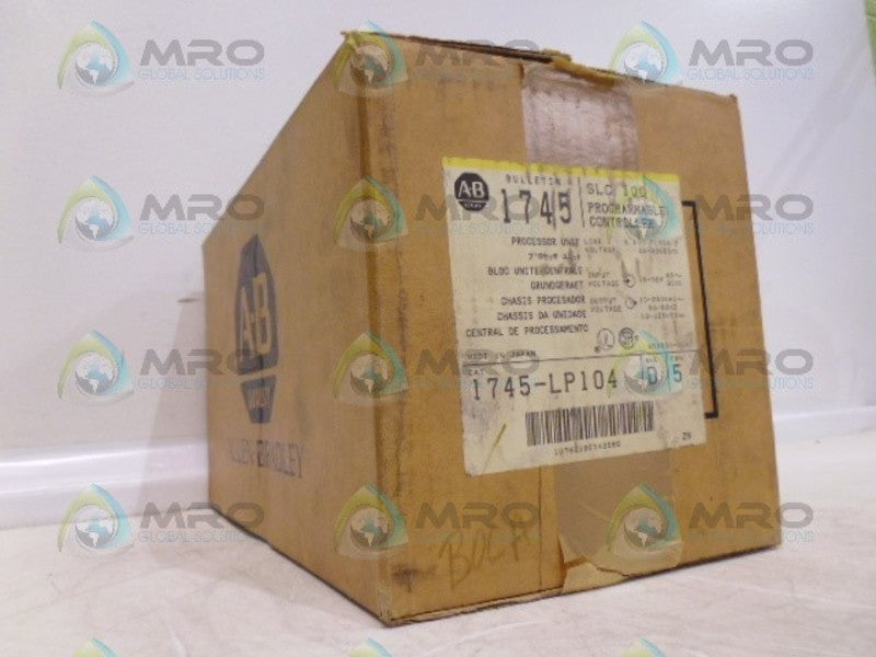 ALLEN BRADLEY SLC 100 1745-LP104 SER. D F/W 5 CONTROLLER *FACTORY SEALED*