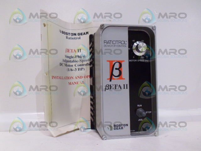 BOSTON GEAR BETA II RBA2S DC MOTOR CONTROLLER *NEW NO BOX*