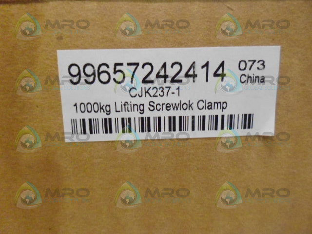 NULINE CJK237-1 LIFTING SCREWLOCK CLAMP *NEW IN BOX*