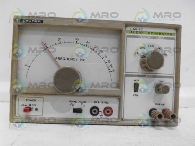 LEADER LAG-27 AUDIO GENERATOR (AS PICTURED)*USED*