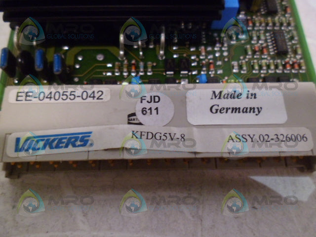 VICKERS EEA-PAM-568-A-32 AMPLIFIER CARD *USED*