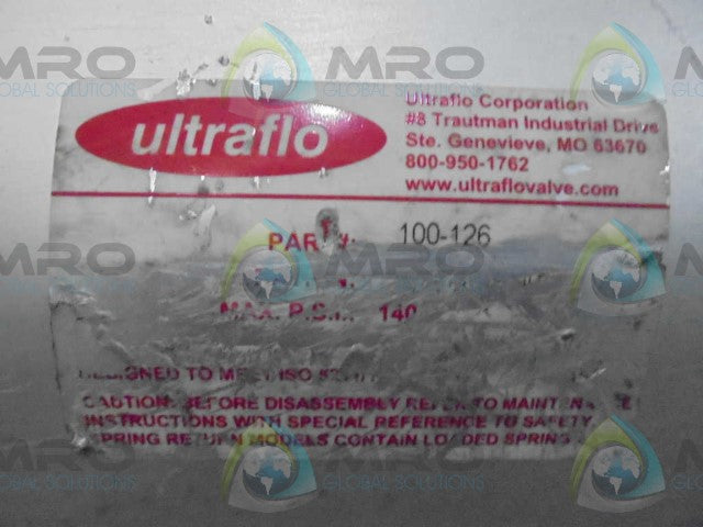 ULTRAFLO 100-126 ACTUATOR AS IS *USED*