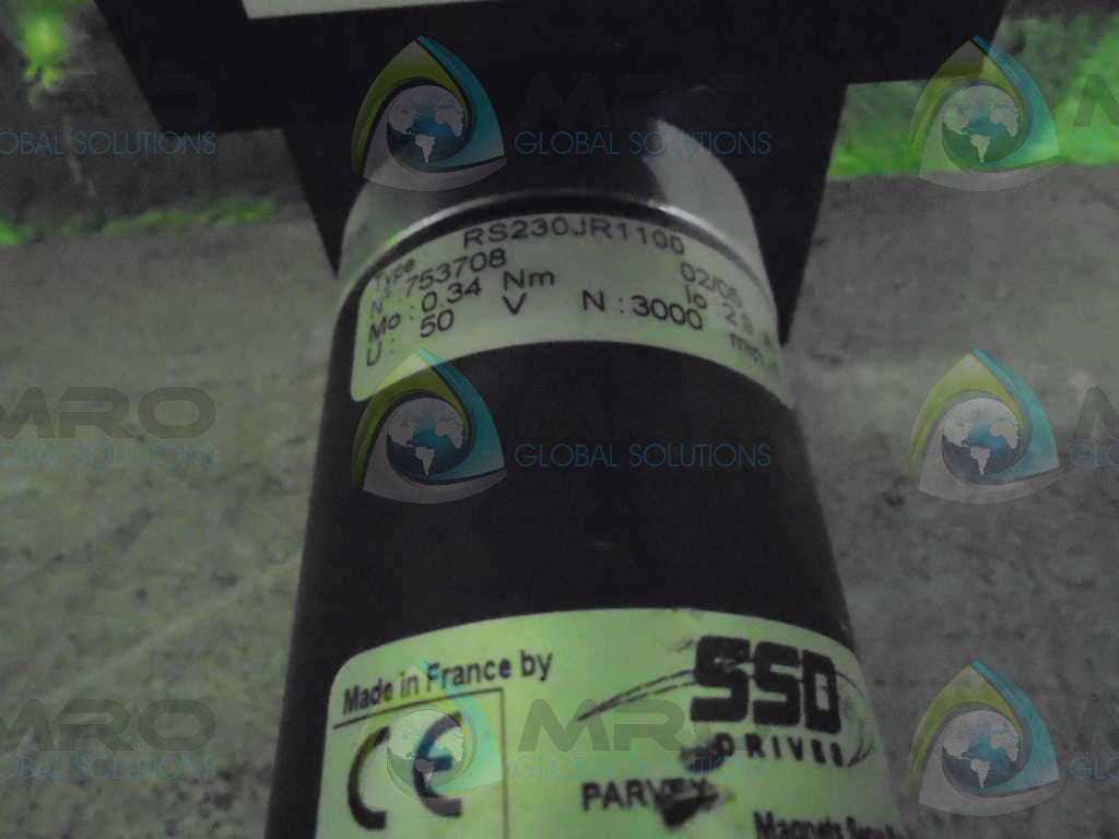 SSD DRIVERS TBN206R1000 (RS230JR1100) SERVO MOTOR *USED*