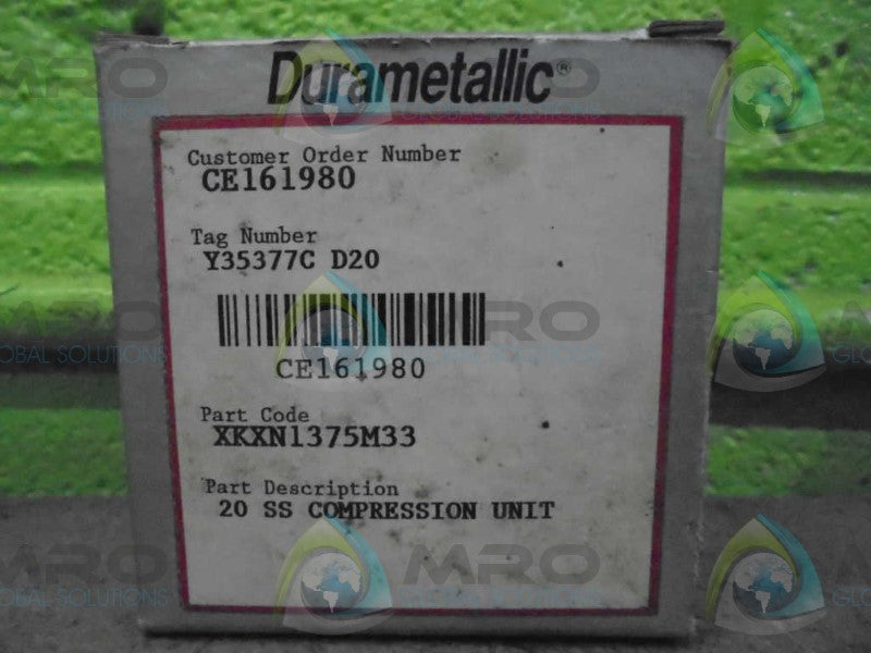 DURAMATALLIC XKXN1375M33 COMPRESSION UNIT *NEW IN BOX*