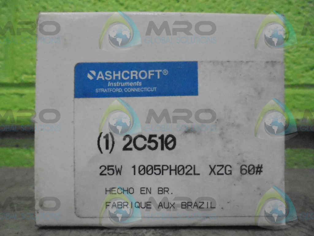ASHCROFT 25W1005PH02LXZG-60# PRESSURE GAUGE 0-60 PSI *NEW IN BOX*