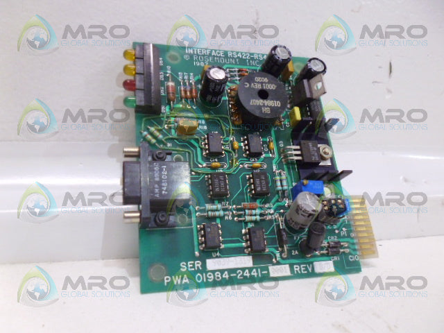 ROSEMOUNT 01984-2441-0001 INTERFACE BOARD MODULE *USED*
