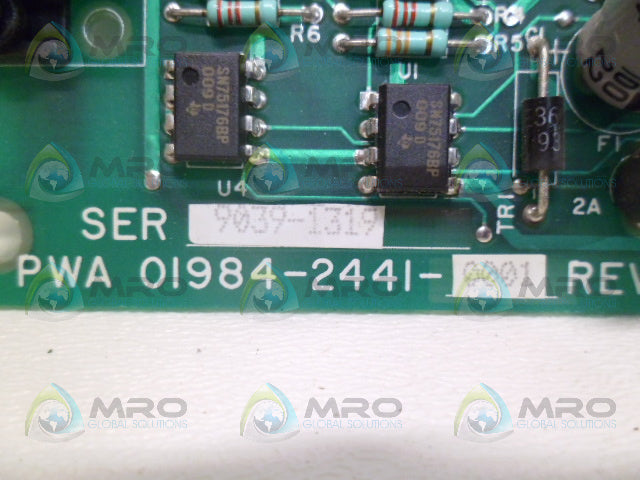 ROSEMOUNT 01984-2441-0001 INTERFACE BOARD MODULE *USED*