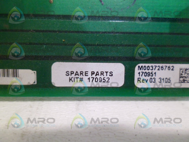ALLEN BRADLEY 170952 PC BOARD *USED*