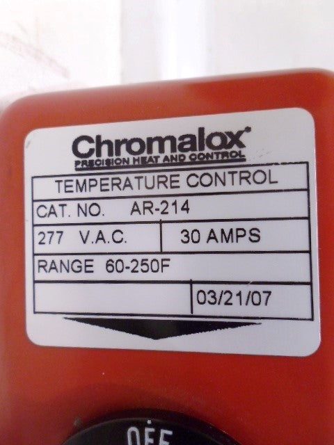 CHROMALOX AR-214 THERMOSTAT *NEW NO BOX*